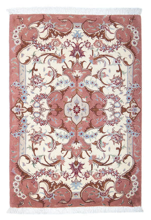 Alfombra Persa - Tabriz - Real - 92 x 61 cm - beige