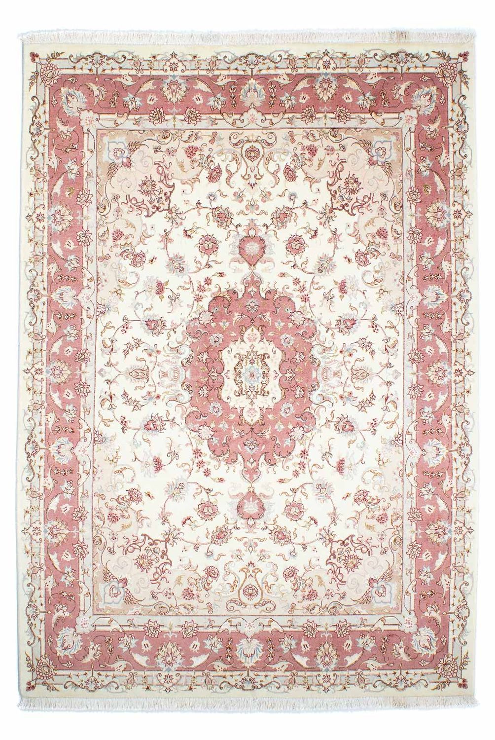 Alfombra Persa - Tabriz - Real - 237 x 163 cm - beige