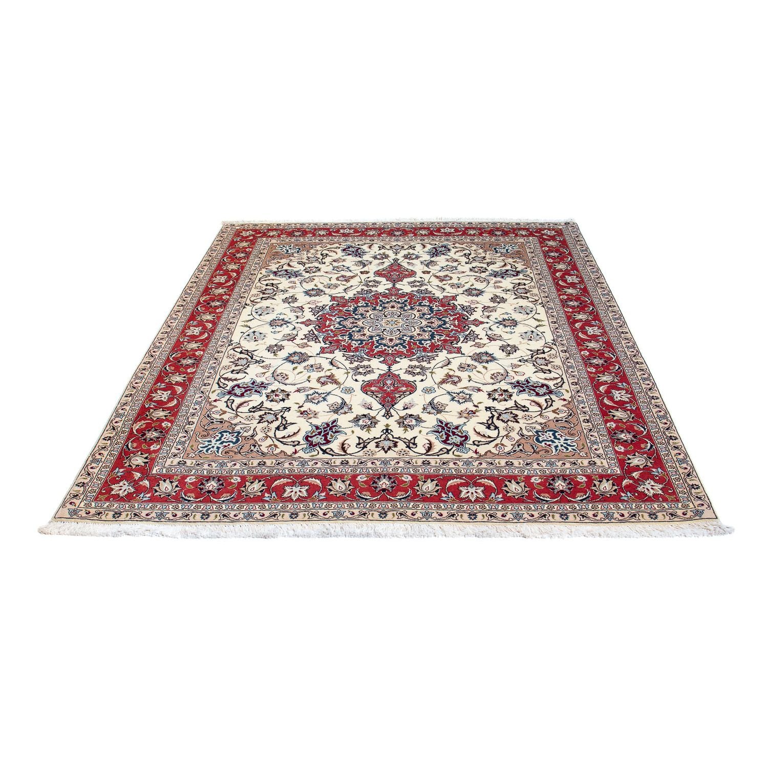 Alfombra Persa - Tabriz - Real - 191 x 156 cm - beige