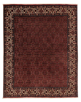 Alfombra persa - Bidjar - 249 x 202 cm - rojo oscuro