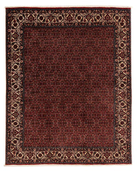 Alfombra persa - Bidjar - 249 x 202 cm - rojo oscuro