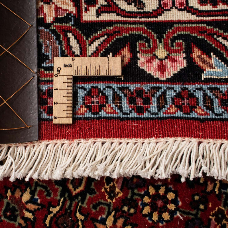 Alfombra persa - Bidjar - 249 x 202 cm - rojo oscuro