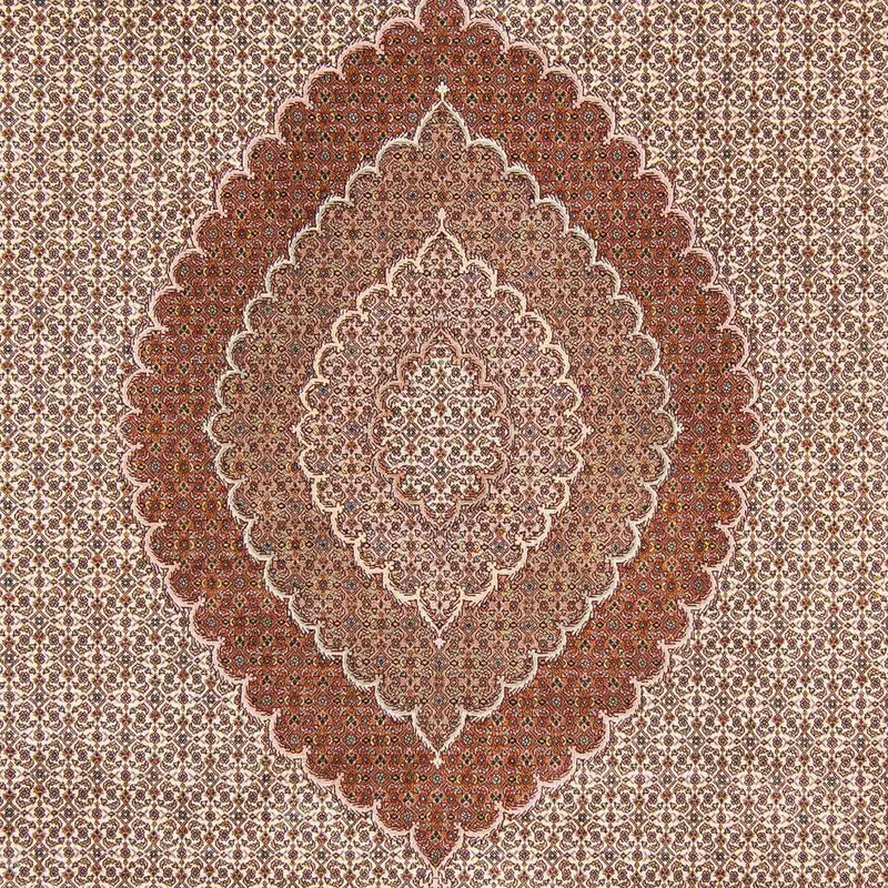 Alfombra persa - Tabriz - 358 x 255 cm - marrón claro