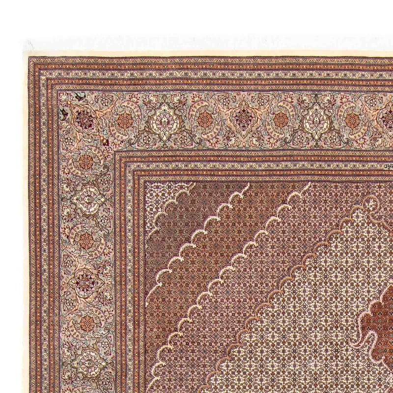 Alfombra persa - Tabriz - 358 x 255 cm - marrón claro