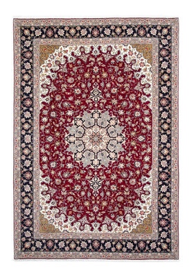 Alfombra Persa - Tabriz - Real - 305 x 205 cm - rojo oscuro