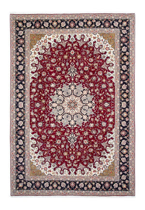 Alfombra Persa - Tabriz - Real - 305 x 205 cm - rojo oscuro