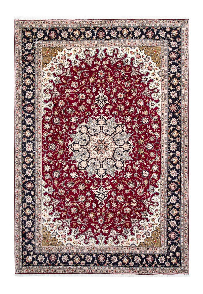 Alfombra Persa - Tabriz - Real - 305 x 205 cm - rojo oscuro