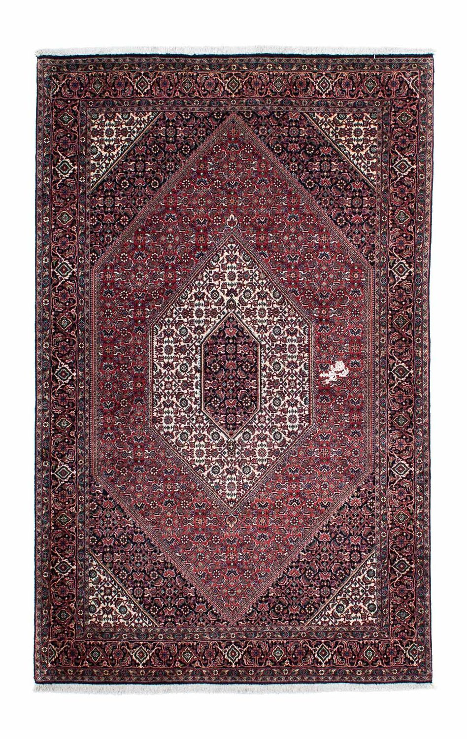 Alfombra persa - Bidjar - 215 x 128 cm - rojo claro