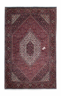 Alfombra persa - Bidjar - 215 x 128 cm - rojo claro