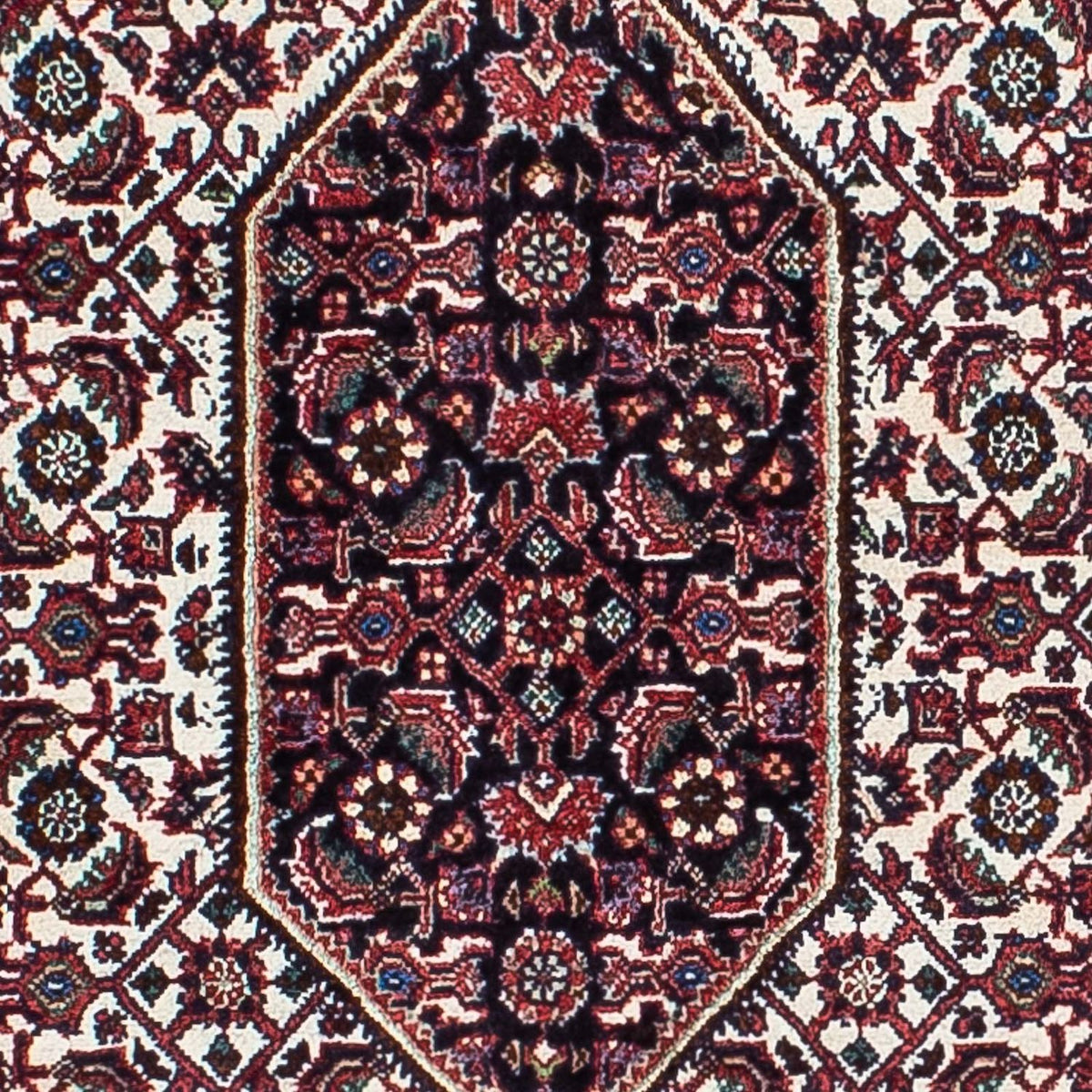 Alfombra persa - Bidjar - 215 x 128 cm - rojo claro