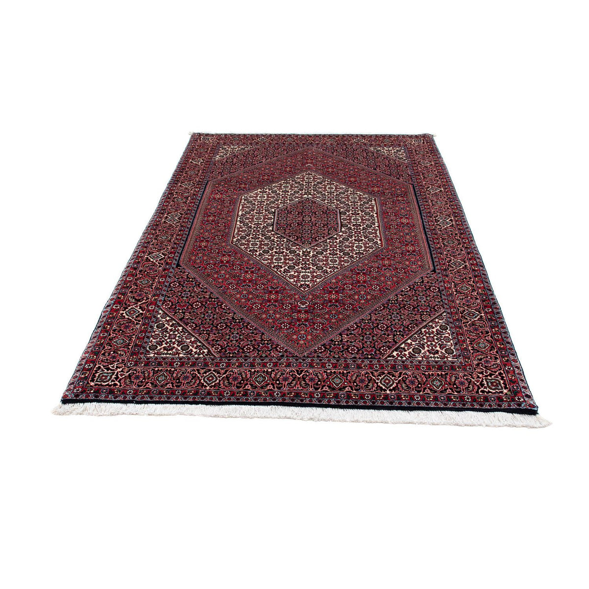 Alfombra persa - Bidjar - 215 x 128 cm - rojo claro