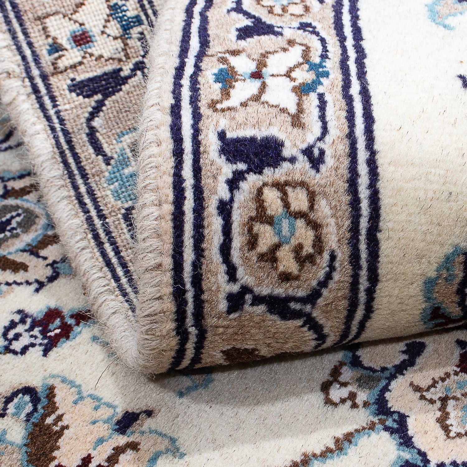 Alfombra persa - Nain - 127 x 87 cm - beige