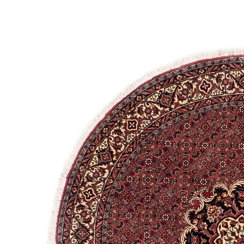 Alfombra persa - Bidjar redondo  - 150 x 150 cm - rojo oscuro