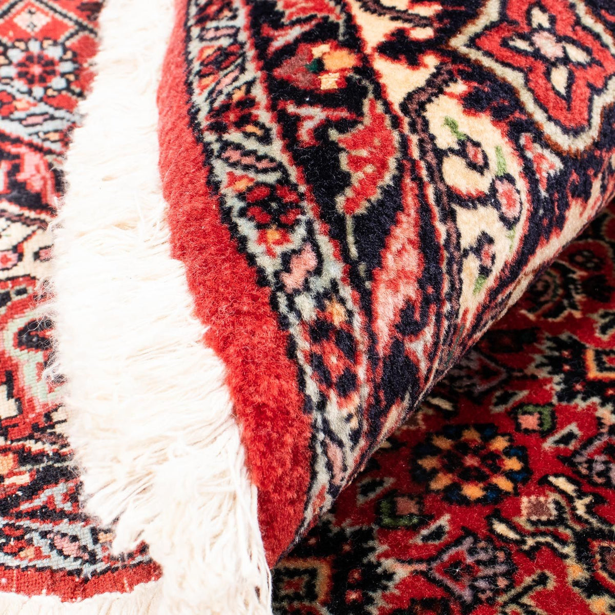 Alfombra persa - Bidjar redondo  - 150 x 150 cm - rojo oscuro