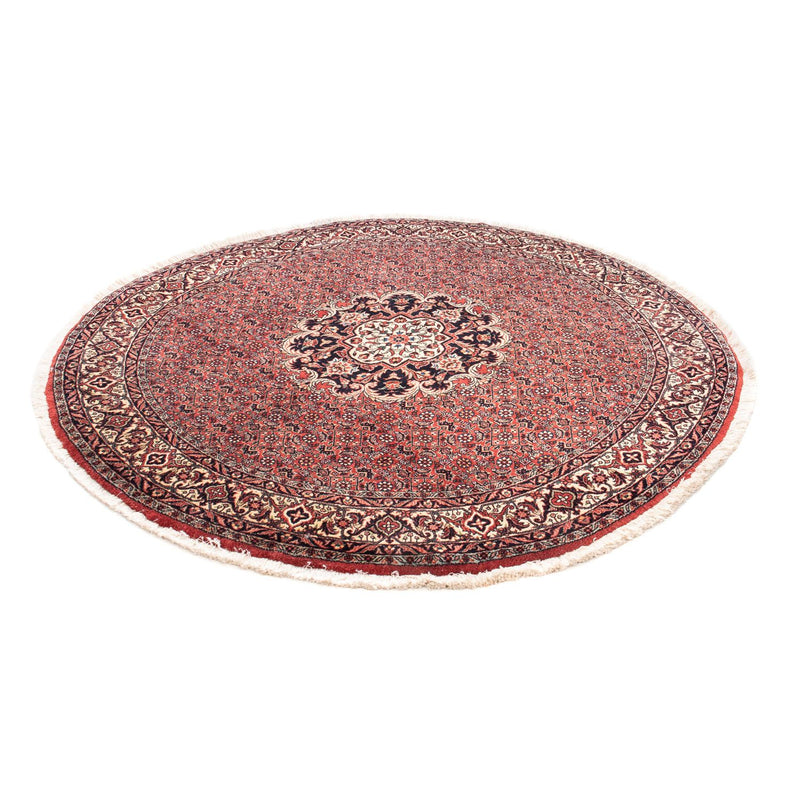 Alfombra persa - Bidjar redondo  - 150 x 150 cm - rojo oscuro
