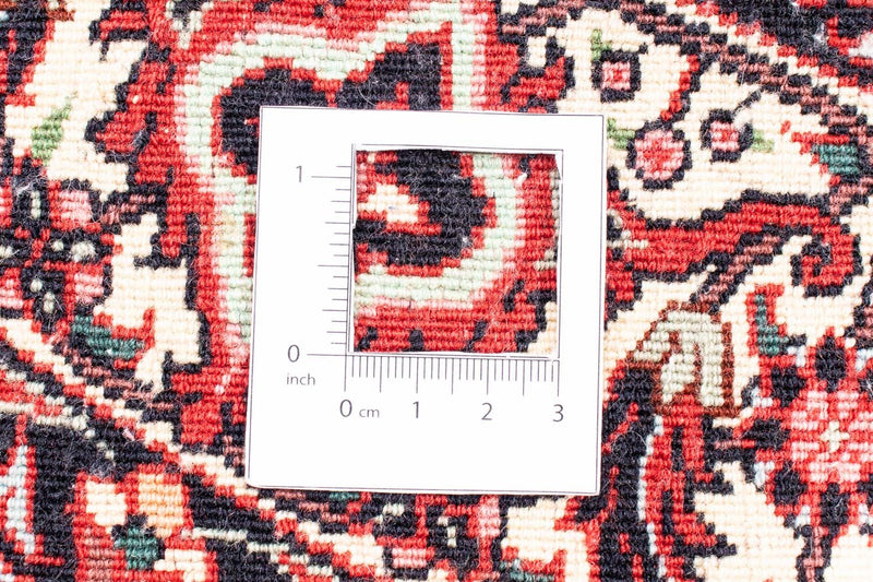 Alfombra persa - Bidjar redondo  - 150 x 150 cm - rojo oscuro