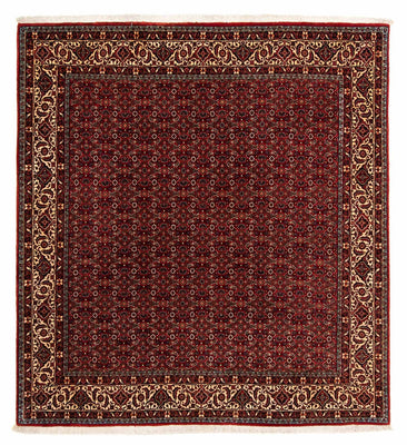 Alfombra persa - Bidjar cuadrado  - 207 x 200 cm - rojo oscuro