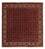 Alfombra persa - Bidjar cuadrado  - 207 x 200 cm - rojo oscuro