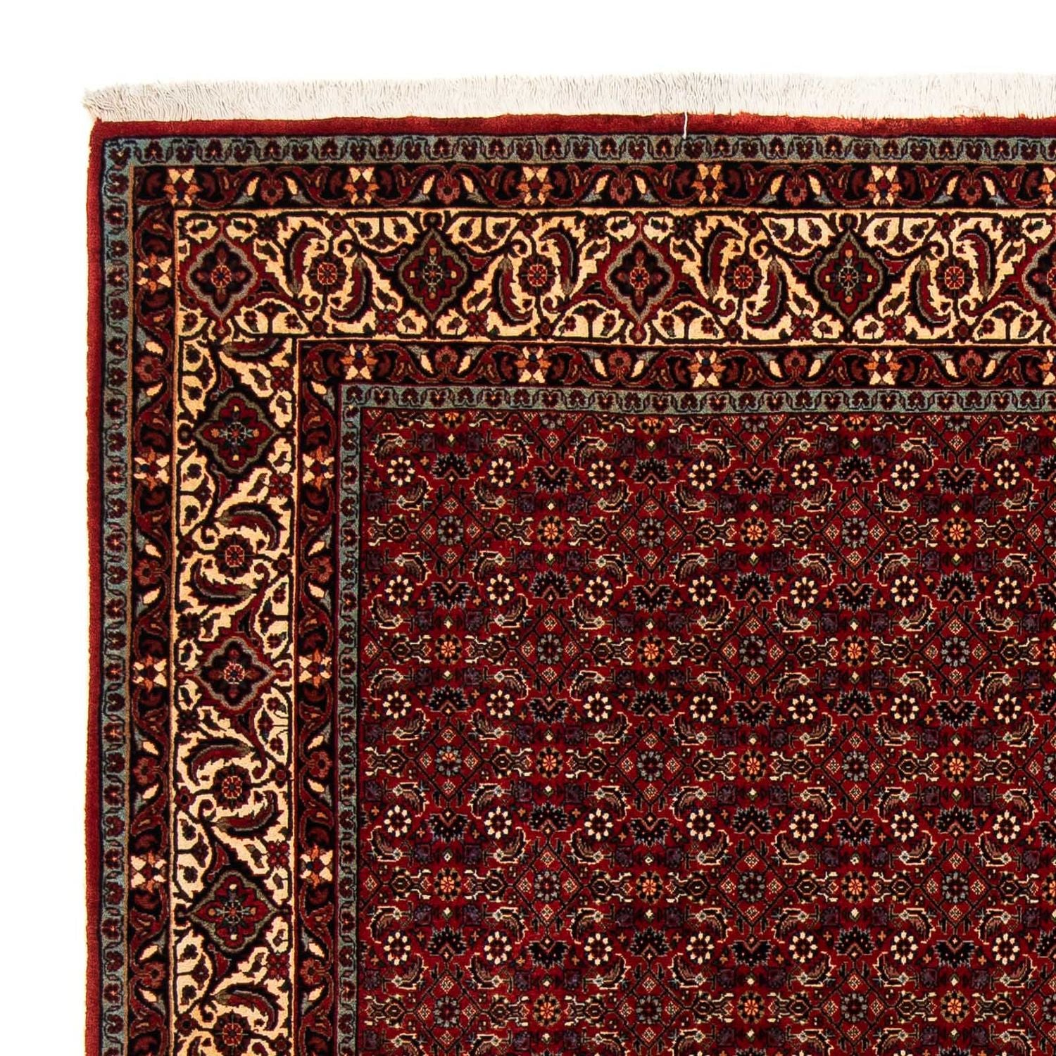 Alfombra persa - Bidjar cuadrado  - 207 x 200 cm - rojo oscuro