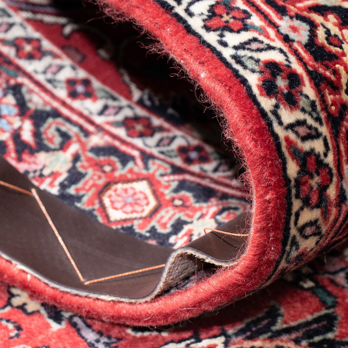 Alfombra de pasillo Alfombra persa - Bidjar - 205 x 74 cm - rojo