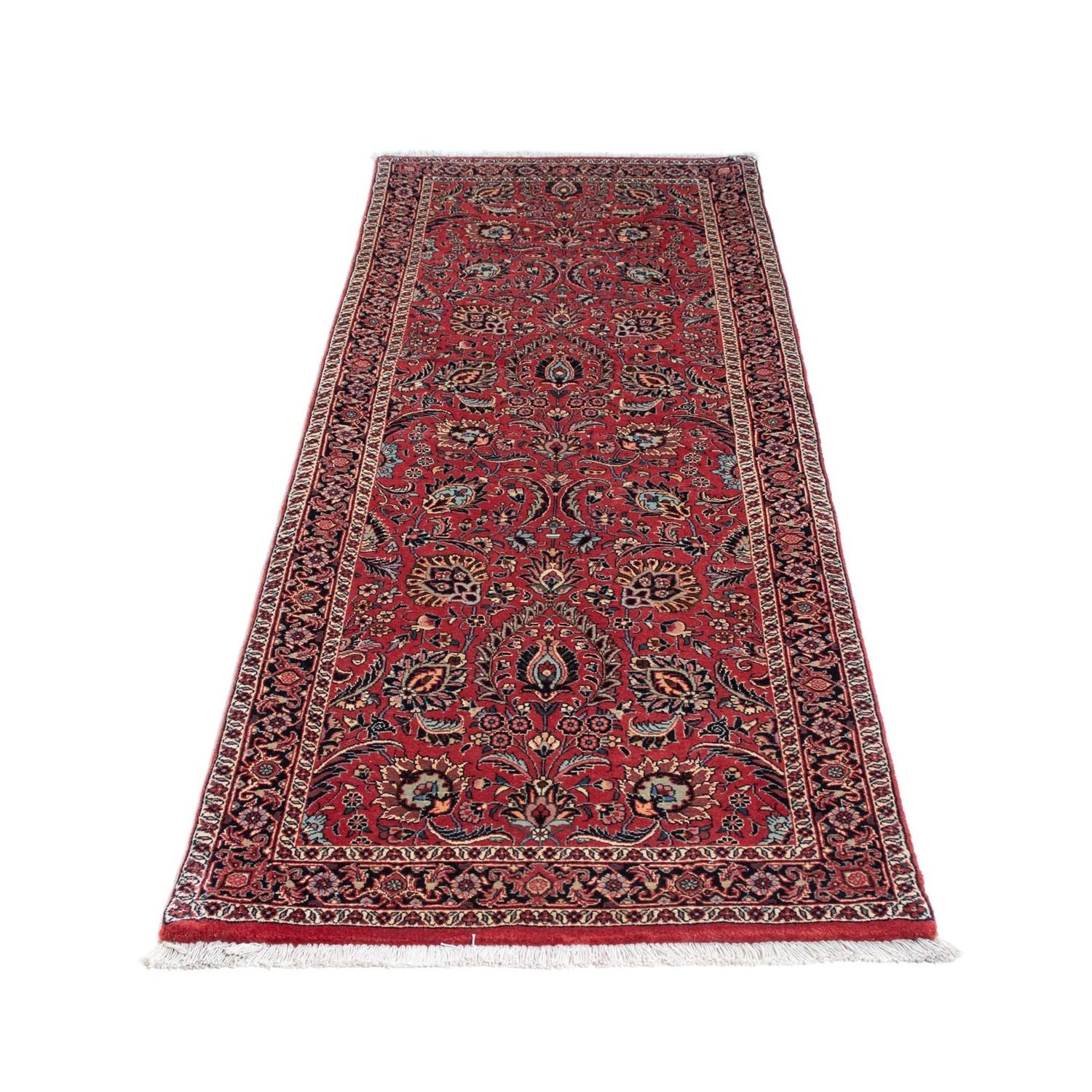 Alfombra de pasillo Alfombra persa - Bidjar - 205 x 74 cm - rojo
