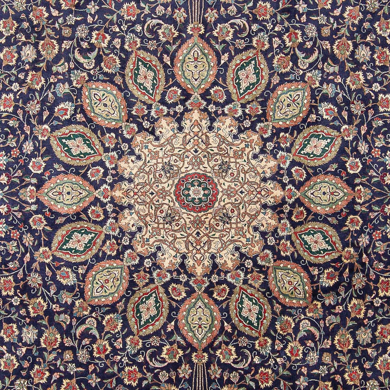 Alfombra Persa - Tabriz - Real - 395 x 289 cm - azul oscuro