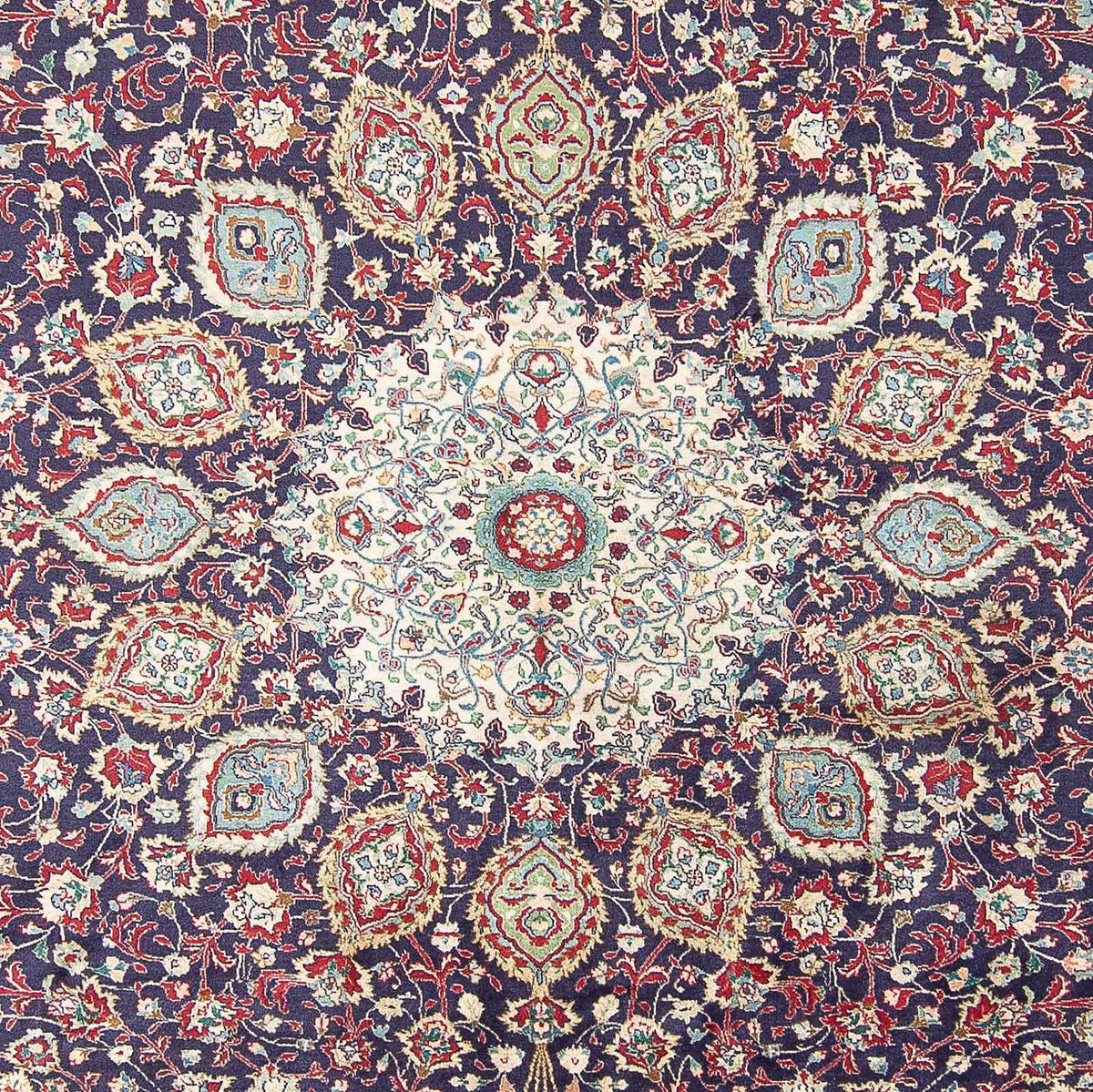Alfombra Persa - Tabriz - Real - 401 x 300 cm - azul oscuro
