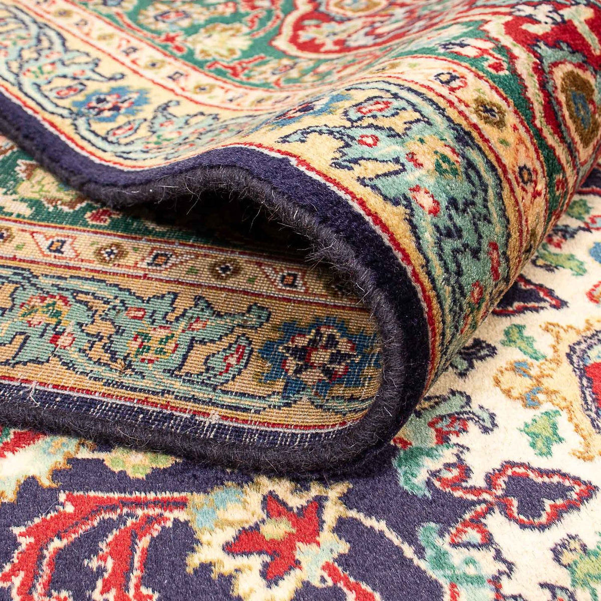 Alfombra Persa - Tabriz - Real - 401 x 300 cm - azul oscuro