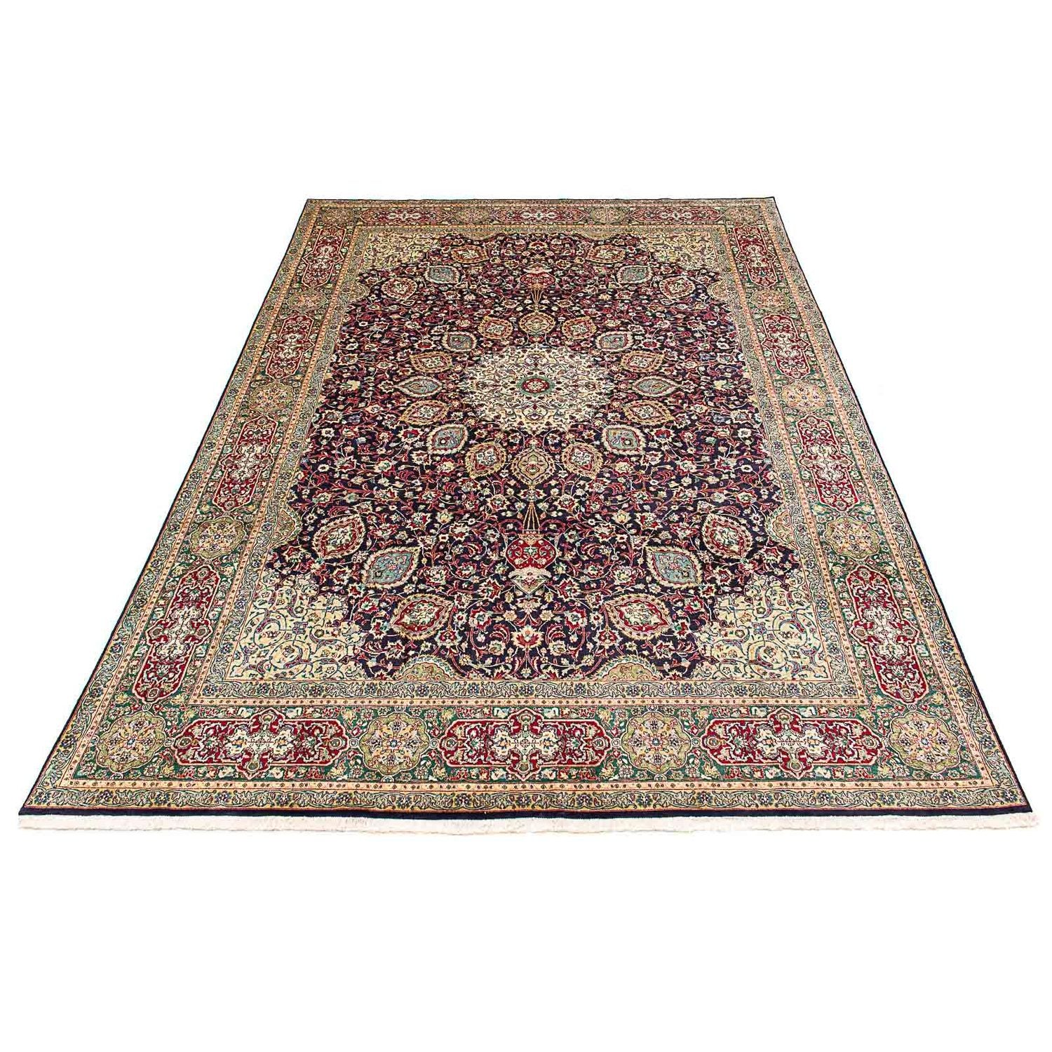 Alfombra Persa - Tabriz - Real - 401 x 300 cm - azul oscuro
