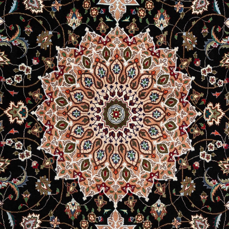 Alfombra Persa - Tabriz - Real - 293 x 190 cm - azul oscuro