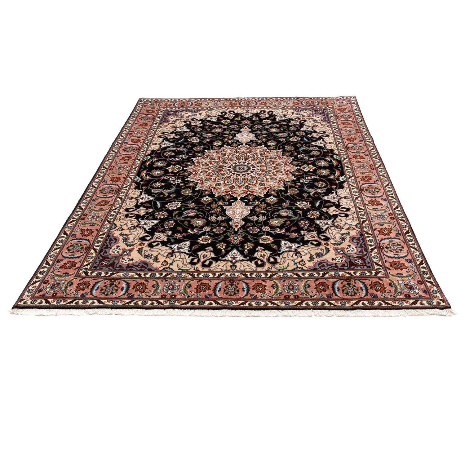 Alfombra Persa - Tabriz - Real - 293 x 190 cm - azul oscuro