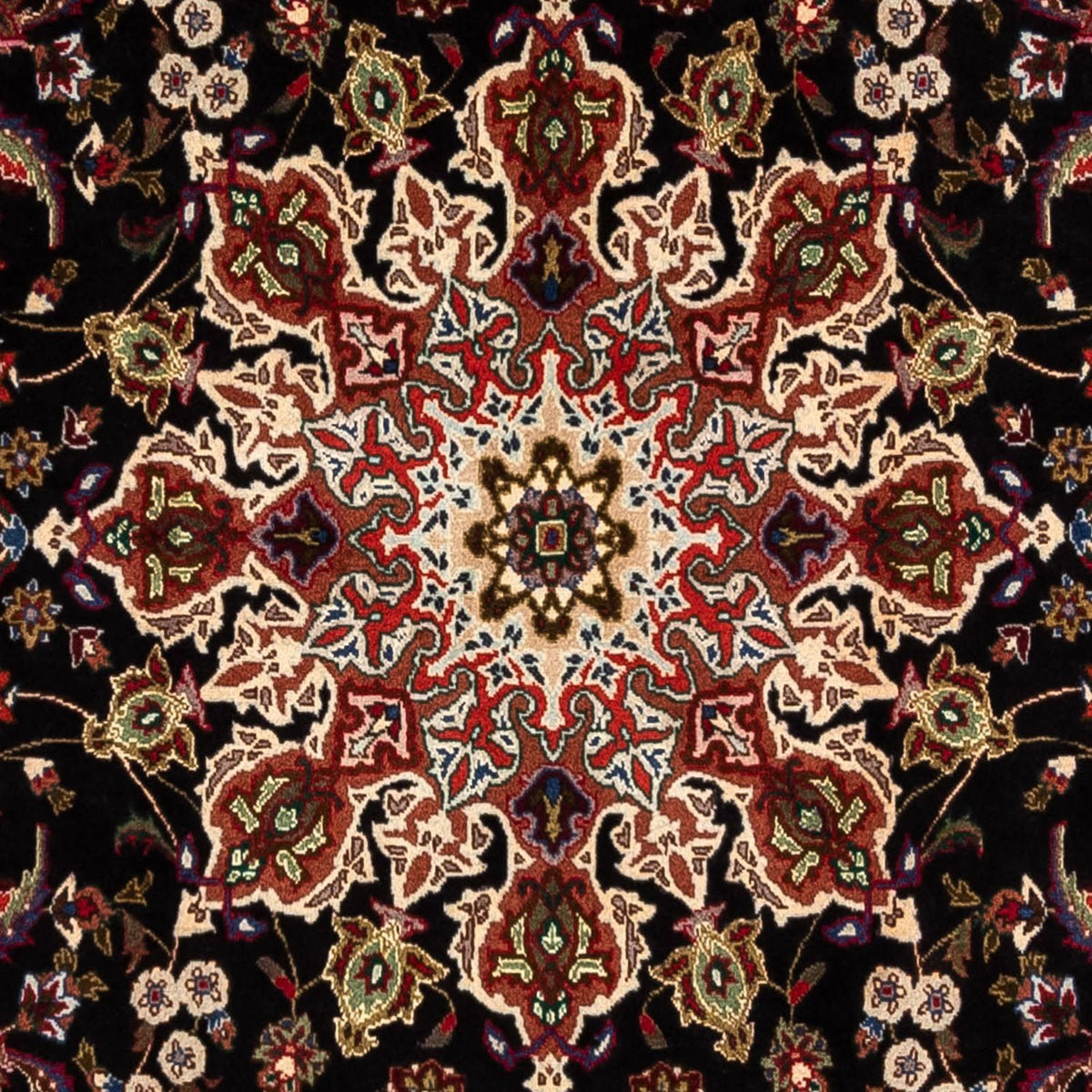Alfombra Persa - Tabriz - Real - 295 x 200 cm - azul oscuro