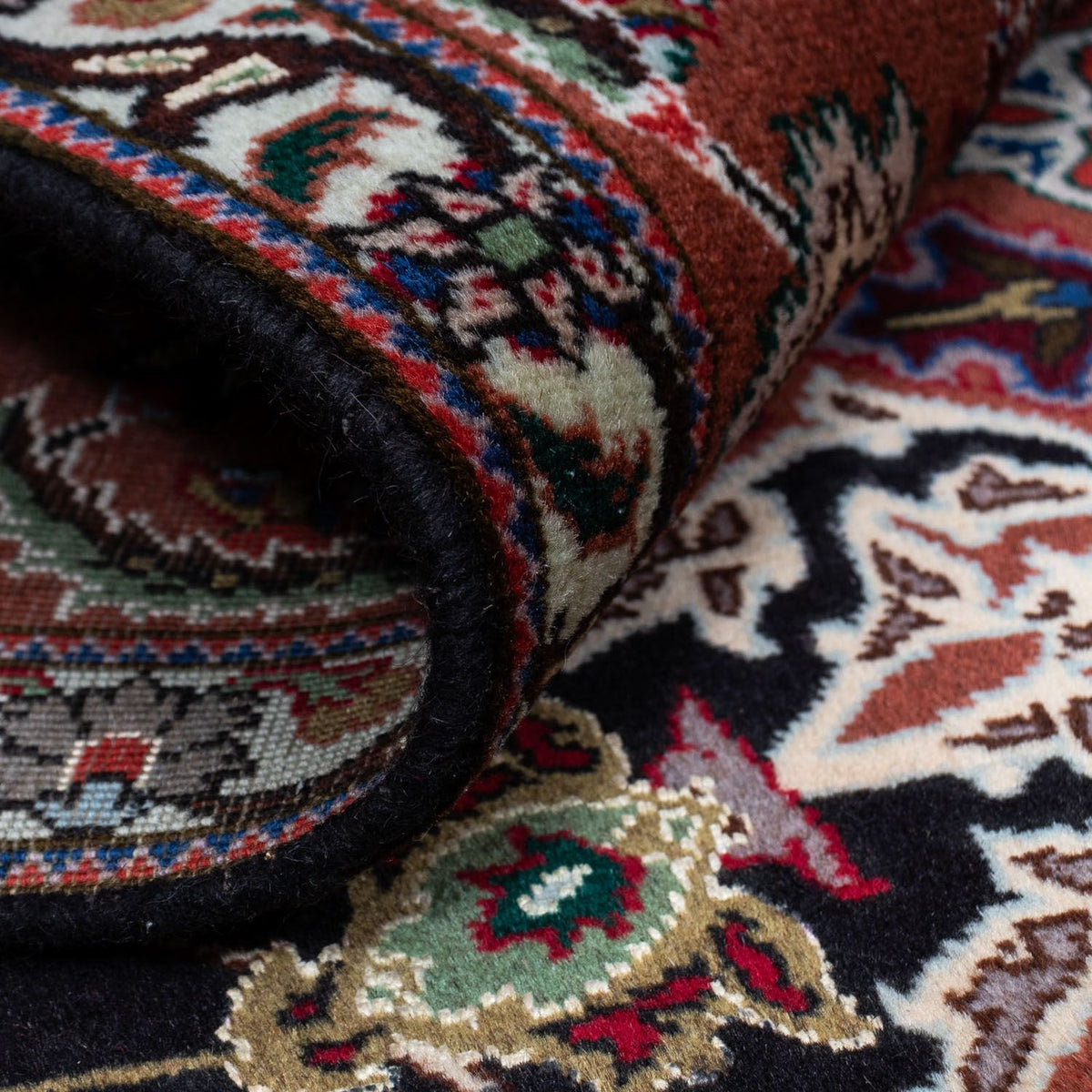 Alfombra Persa - Tabriz - Real - 295 x 200 cm - azul oscuro