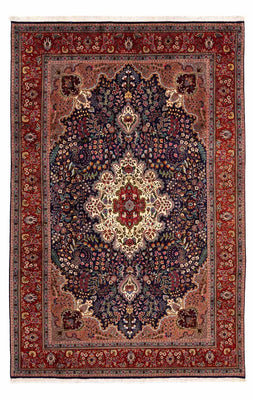 Alfombra Persa - Tabriz - Real - 302 x 201 cm - azul oscuro