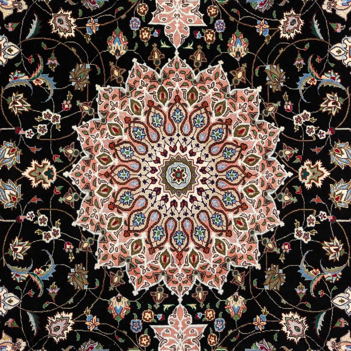Alfombra Persa - Tabriz - Real - 288 x 198 cm - azul oscuro