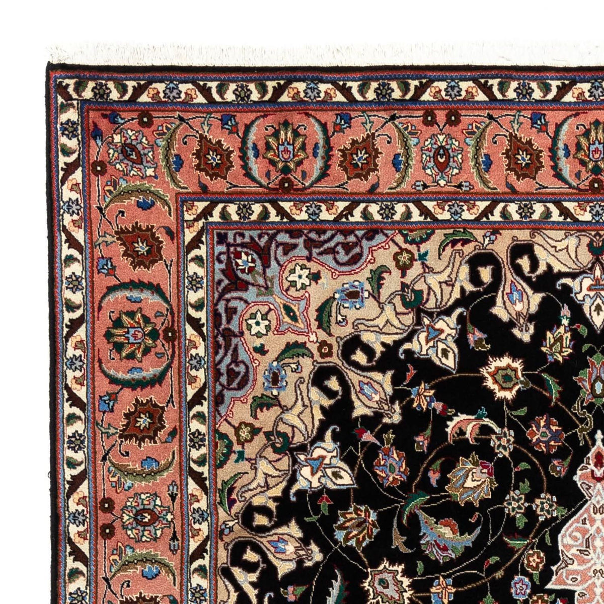 Alfombra Persa - Tabriz - Real - 288 x 198 cm - azul oscuro