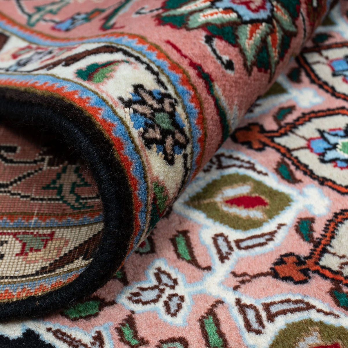 Alfombra Persa - Tabriz - Real - 288 x 198 cm - azul oscuro