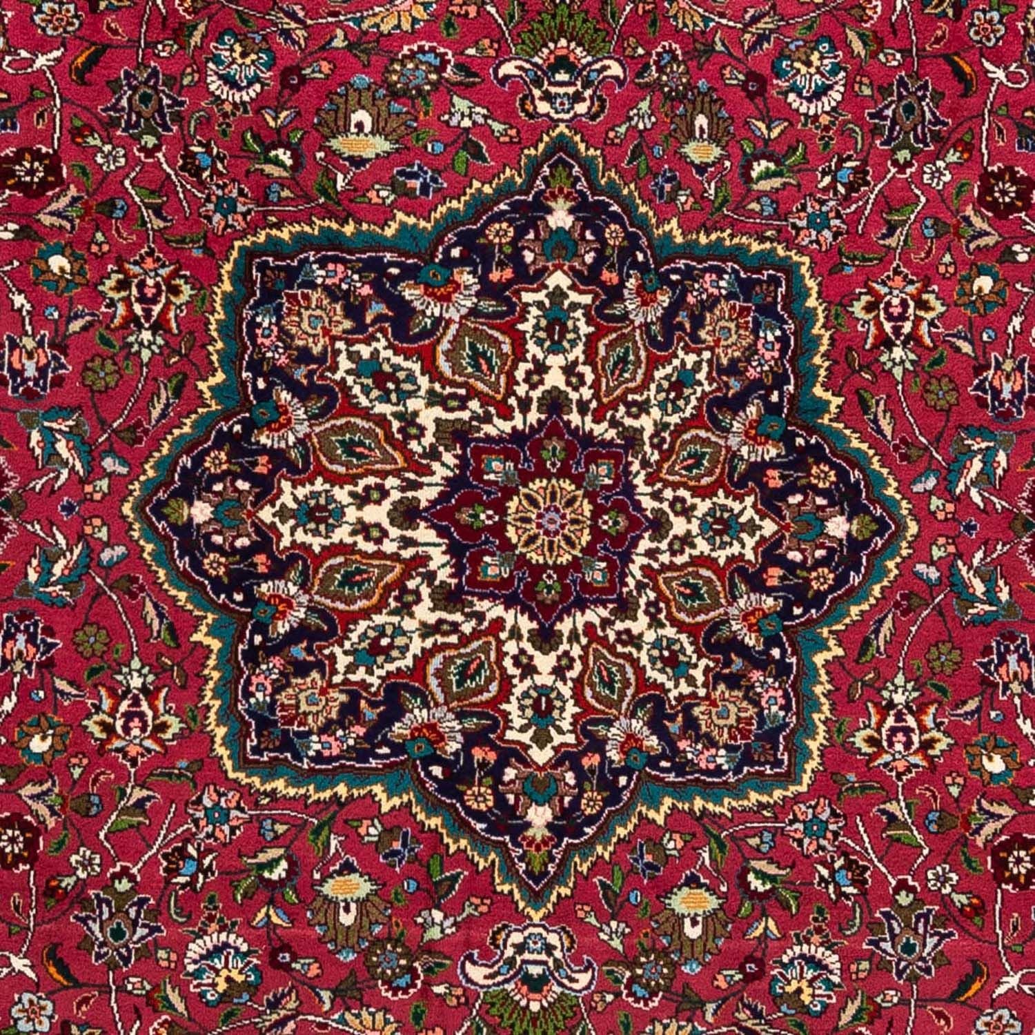Alfombra Persa - Tabriz - Real - 280 x 205 cm - rojo oscuro