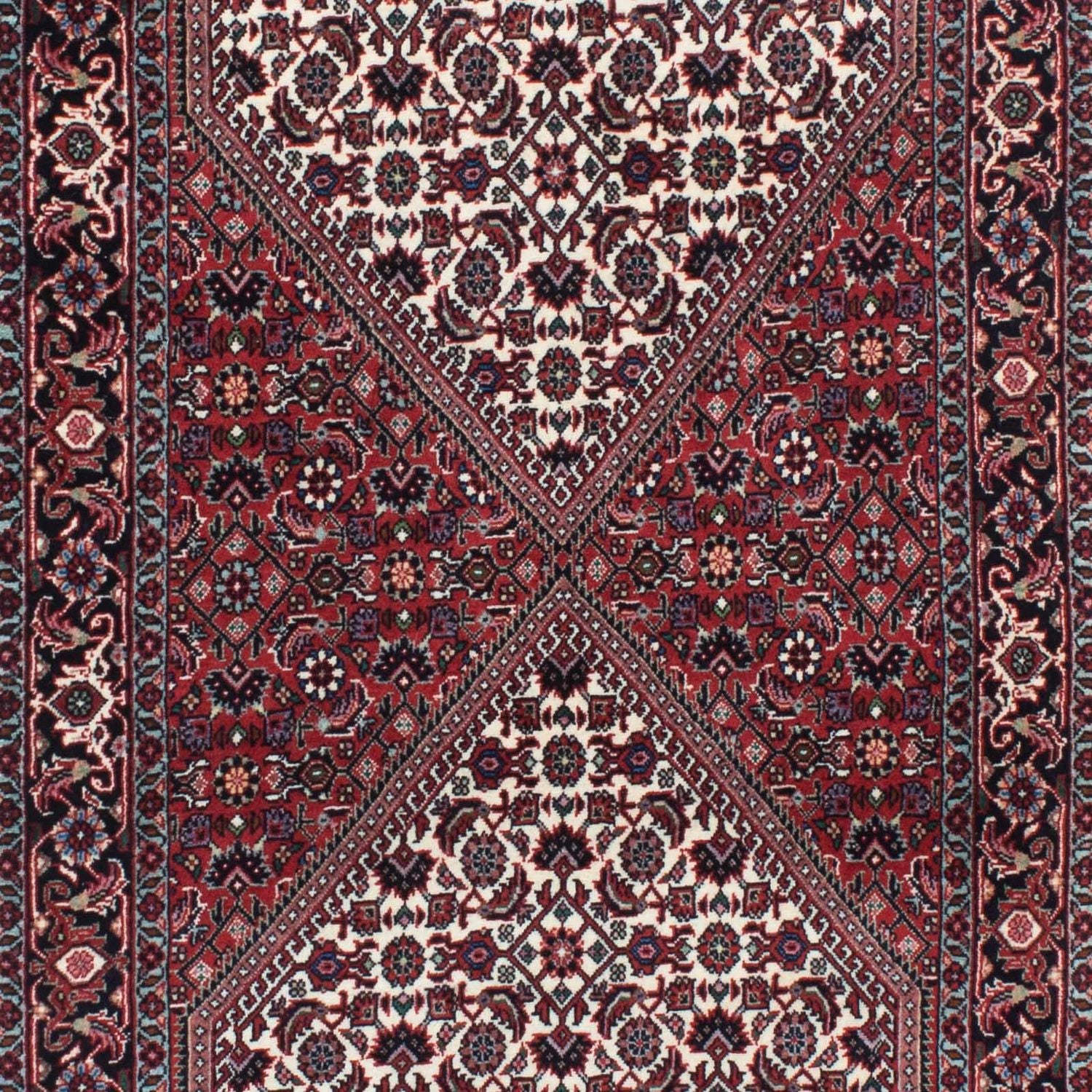 Alfombra de pasillo Alfombra persa - Bidjar - 209 x 75 cm - rojo