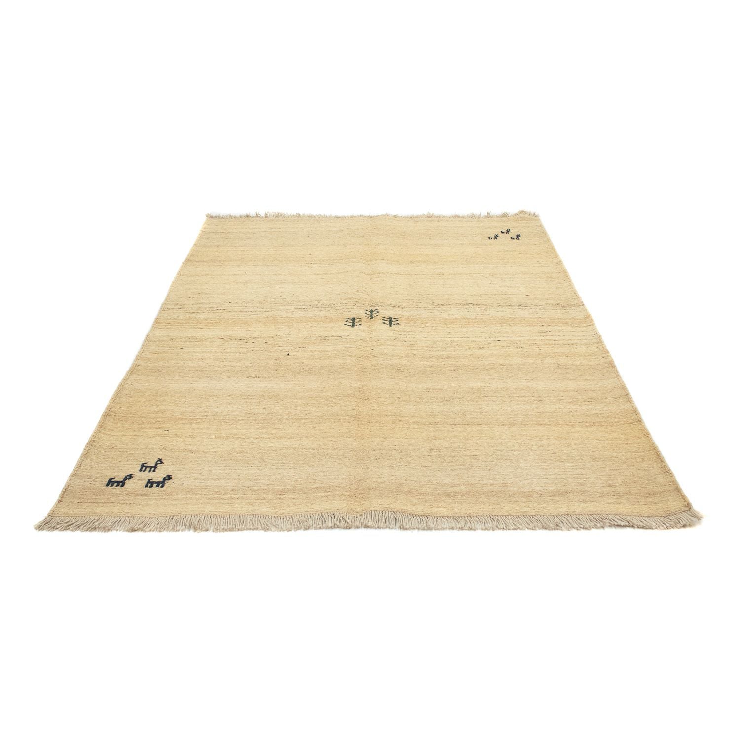 Alfombra Gabbeh - Persa - 204 x 156 cm - beige