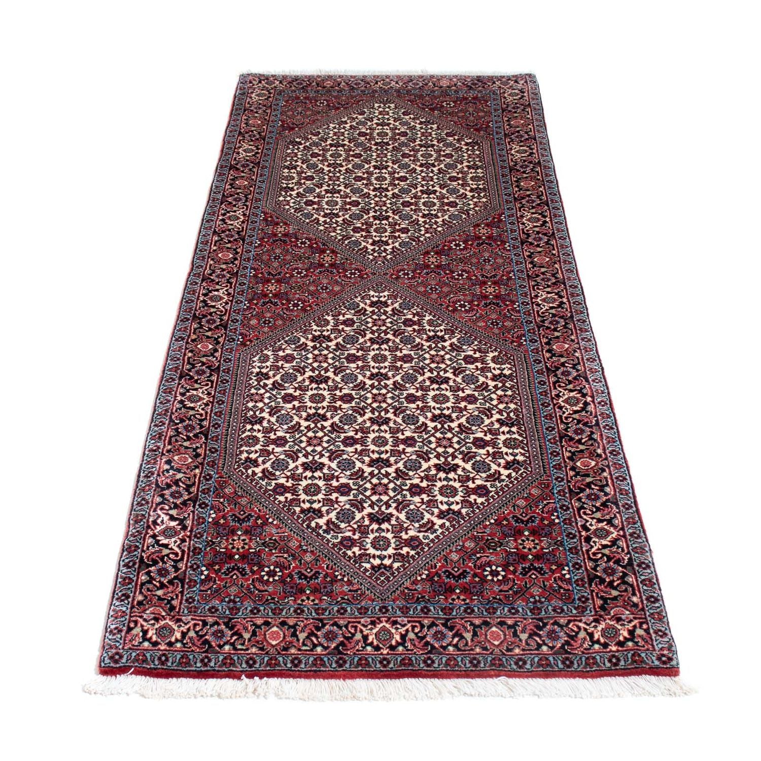Alfombra de pasillo Alfombra persa - Bidjar - 192 x 74 cm - beige