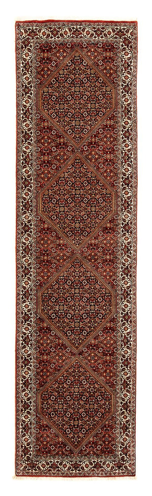 Alfombra de pasillo Alfombra persa - Bidjar - 313 x 82 cm - marrón