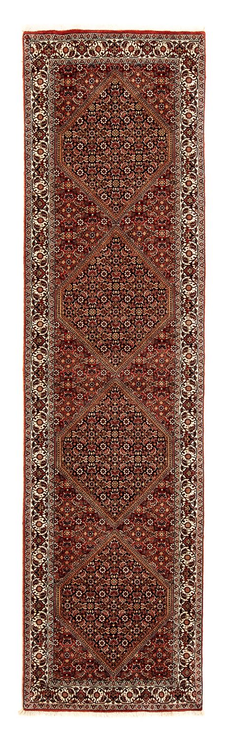 Alfombra de pasillo Alfombra persa - Bidjar - 313 x 82 cm - marrón