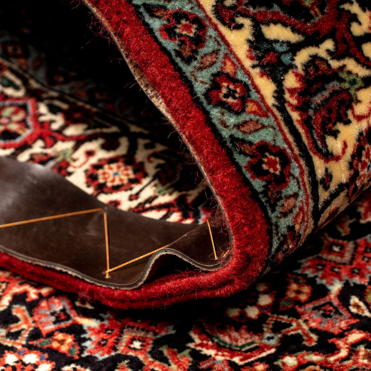 Alfombra de pasillo Alfombra persa - Bidjar - 313 x 82 cm - marrón