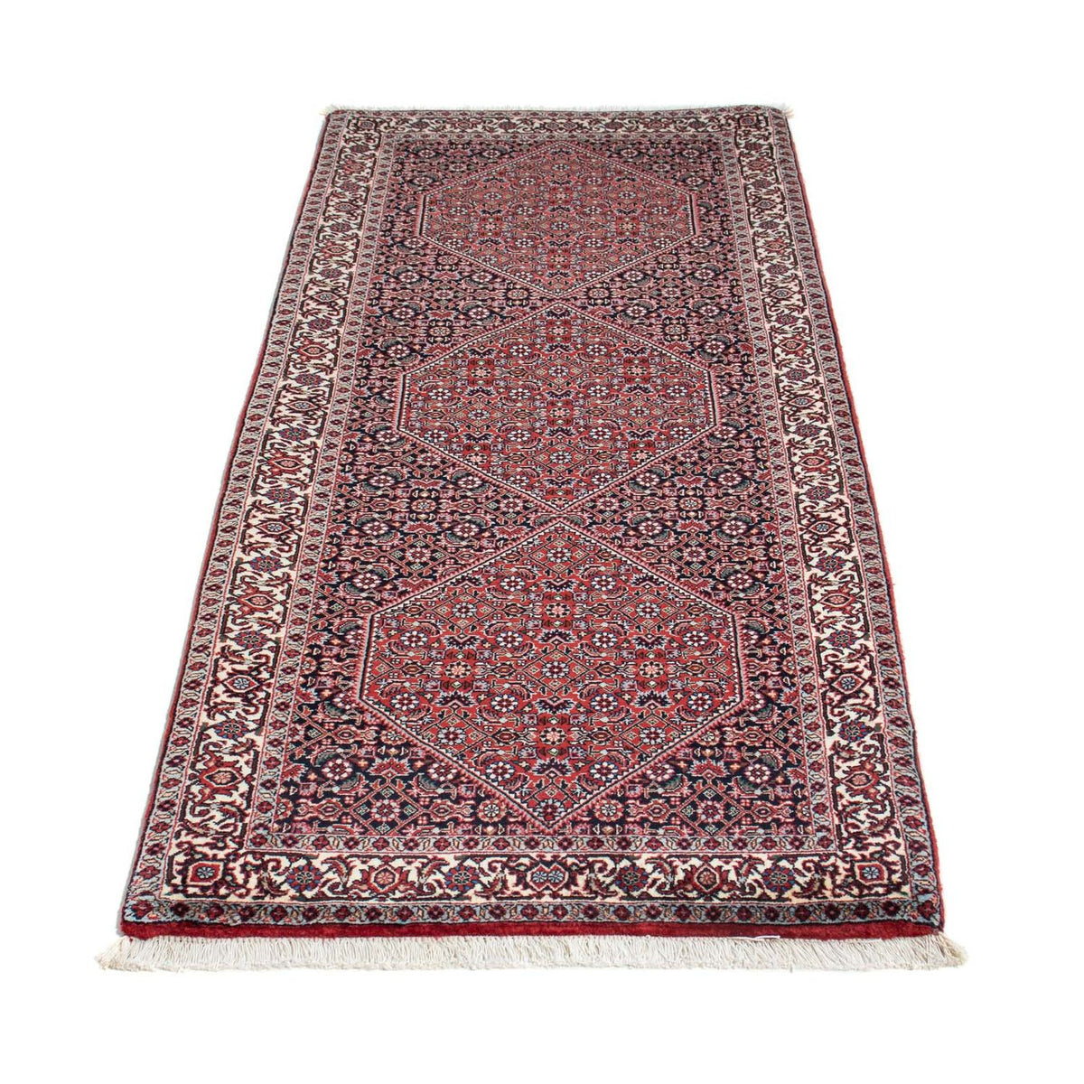 Alfombra de pasillo Alfombra persa - Bidjar - 197 x 72 cm - rojo