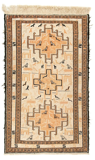 Kilim de seda Alfombra 65x101cm