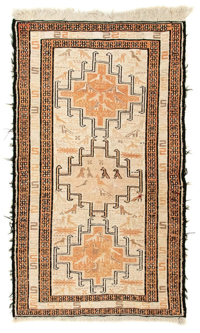 Kilim de seda Alfombra 62x103cm
