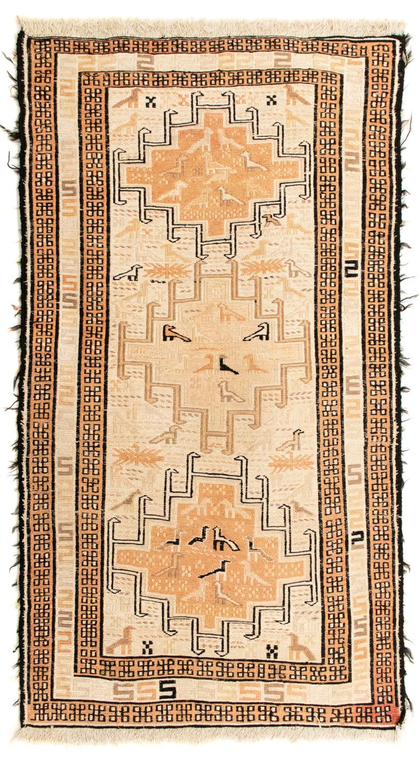 Alfombra Kelim - Oriental - 107 x 63 cm - beige
