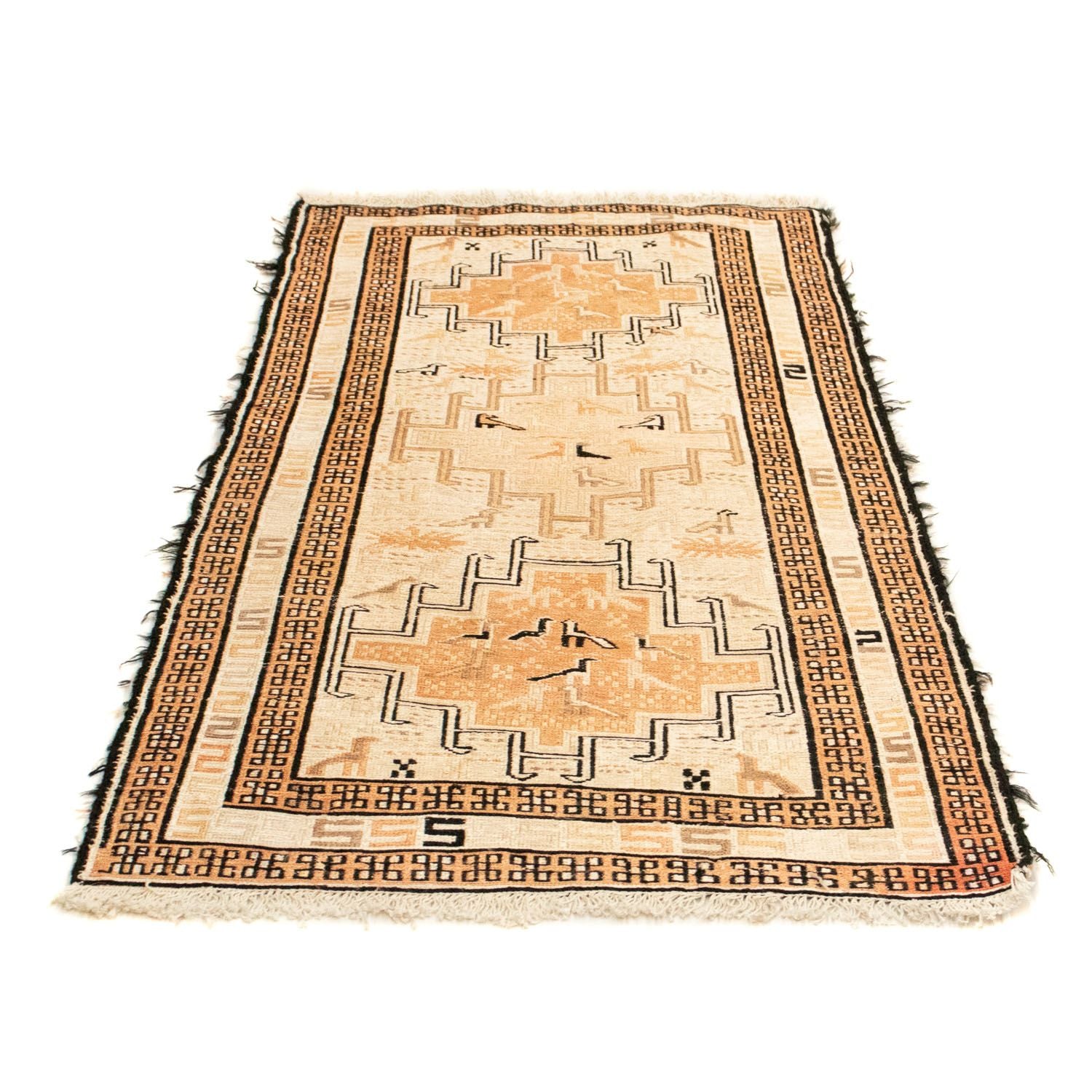 Alfombra Kelim - Oriental - 107 x 63 cm - beige