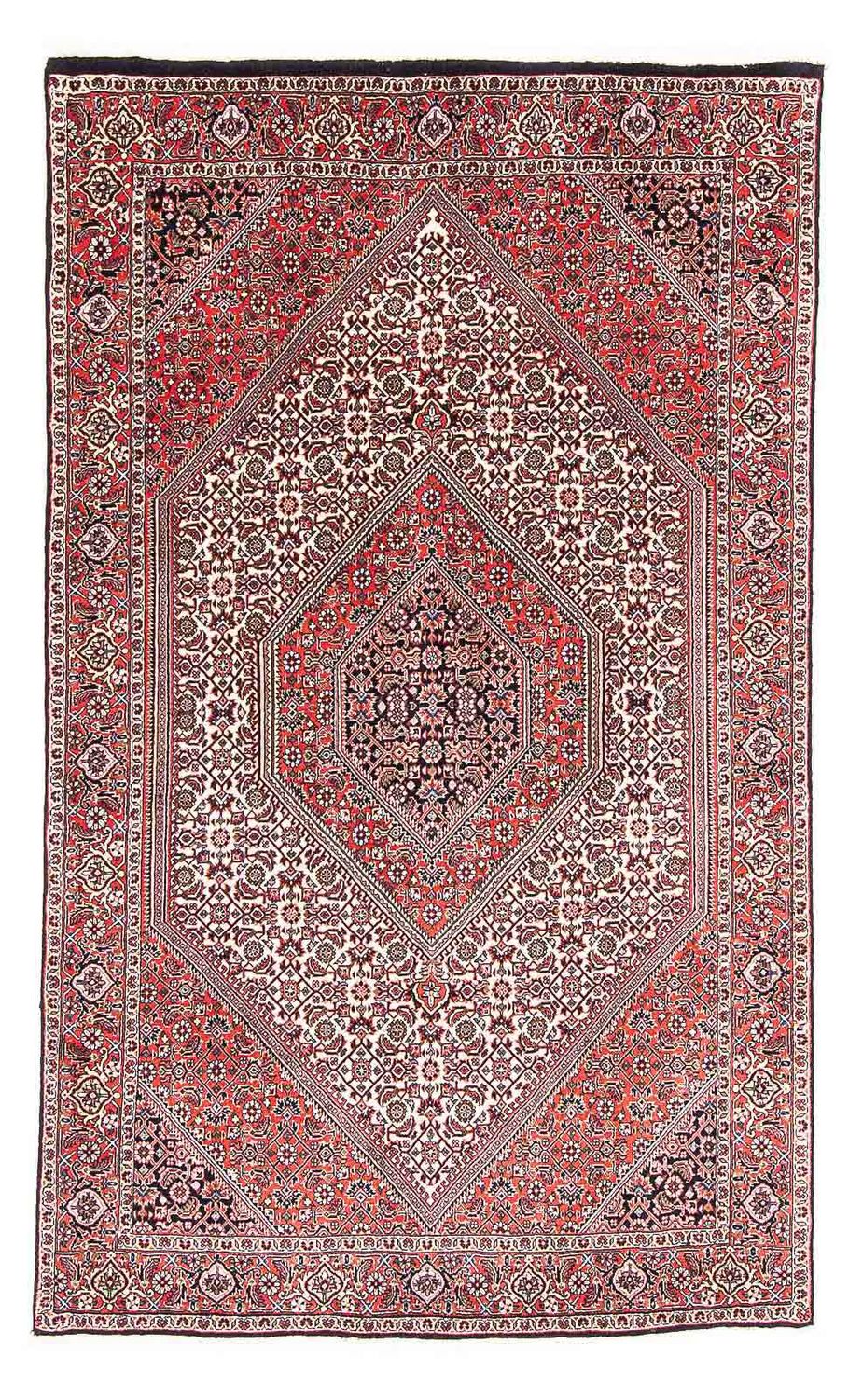 Alfombra persa - Bidjar - 173 x 107 cm - rojo claro